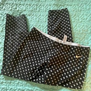 Nike black leggings polka dots